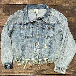 Danice On My Way Vintage Denim Jacket by Jaded Gypsy Size S/M NWOT